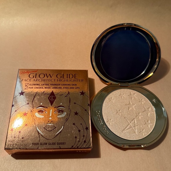 Charlotte Tilbury Glow Glide Hollywood Highlighter in Moonlit Glow - New w/Box - Picture 2 of 13